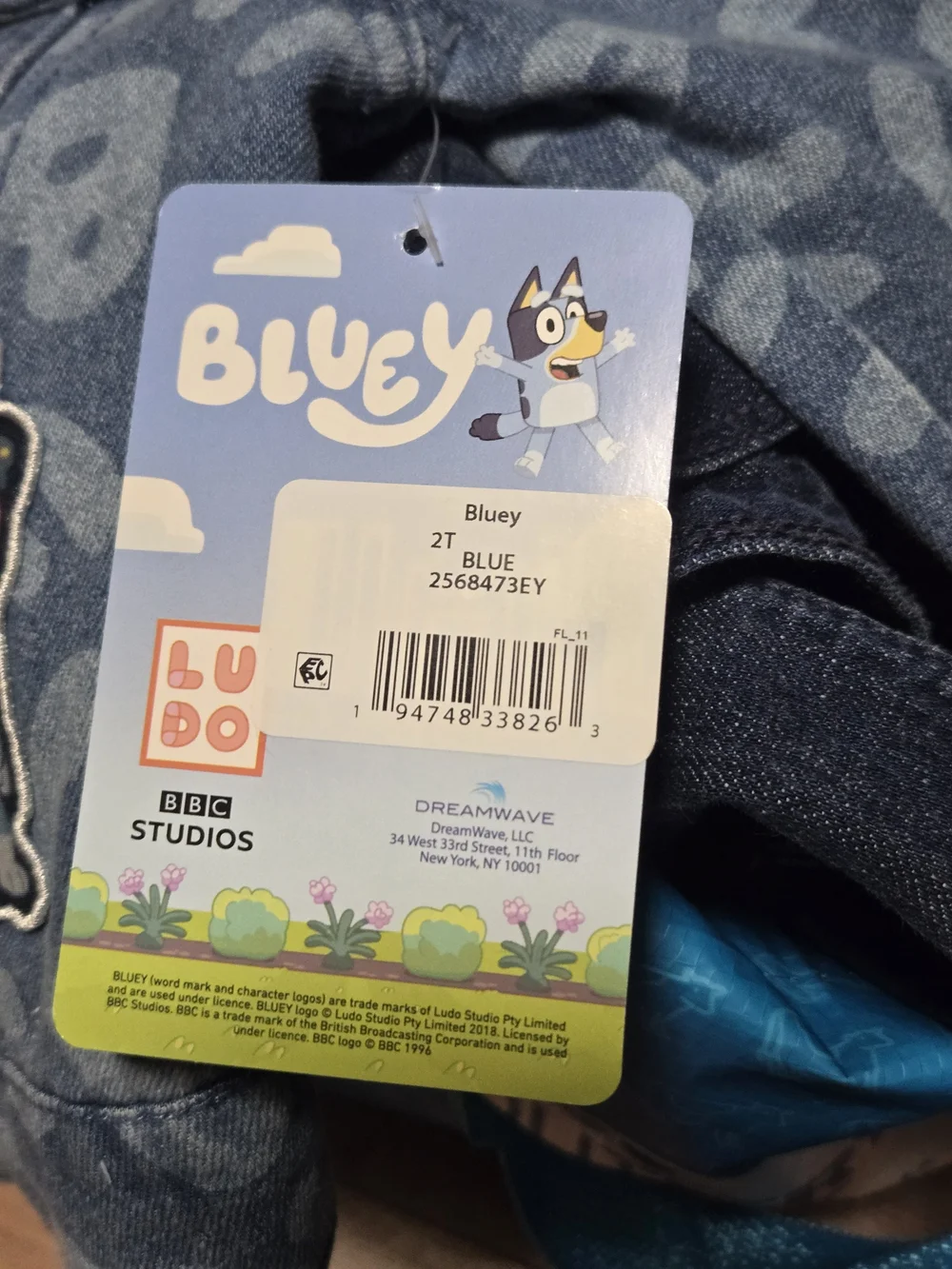 Kids' Denim Jacket with Character Patches - Blue